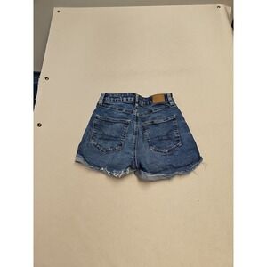 American Eagle Super Stretch Distressed Womens Size 2 Denim Shorts 2" Insm